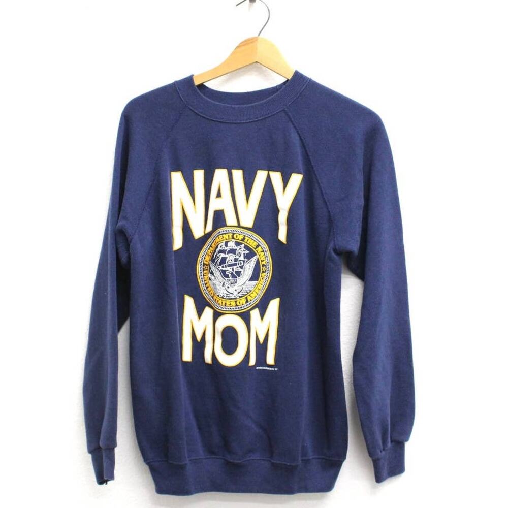 Vintage United States Navy MOM Sweatshirt Large